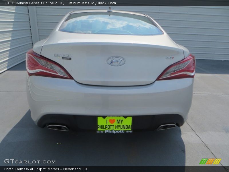 Platinum Metallic / Black Cloth 2013 Hyundai Genesis Coupe 2.0T