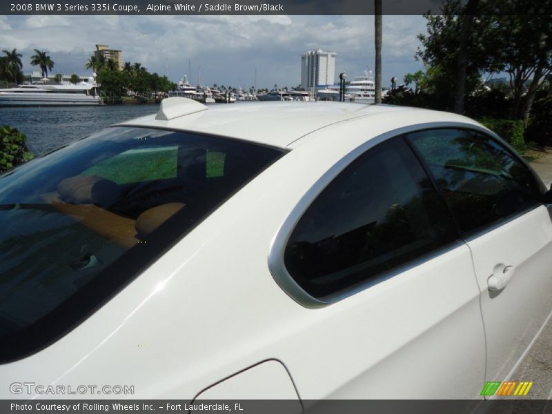 Alpine White / Saddle Brown/Black 2008 BMW 3 Series 335i Coupe