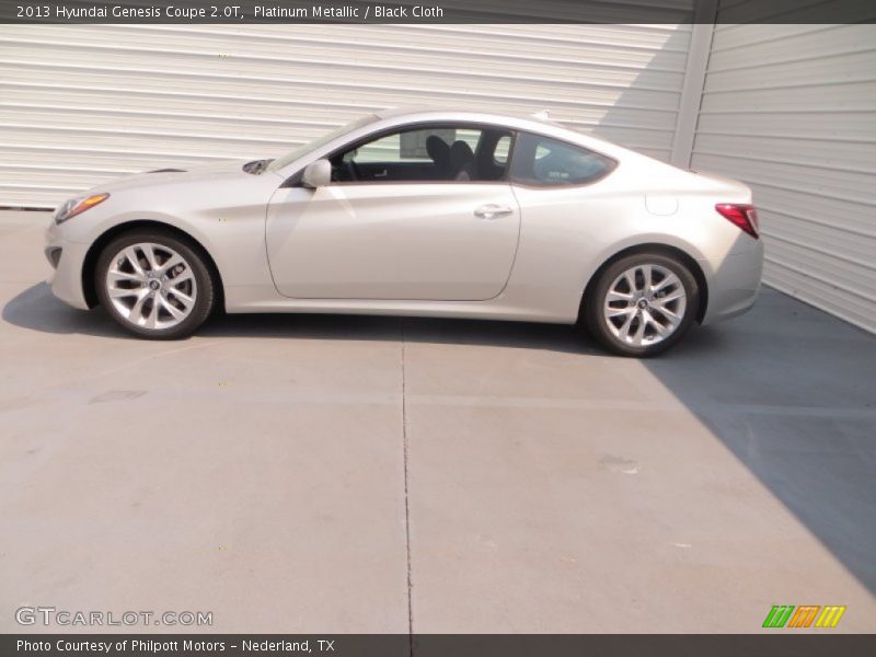 Platinum Metallic / Black Cloth 2013 Hyundai Genesis Coupe 2.0T