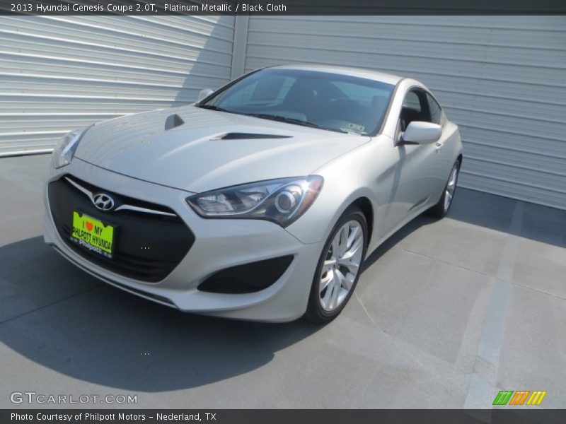Platinum Metallic / Black Cloth 2013 Hyundai Genesis Coupe 2.0T