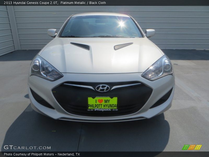 Platinum Metallic / Black Cloth 2013 Hyundai Genesis Coupe 2.0T