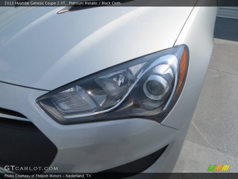 Platinum Metallic / Black Cloth 2013 Hyundai Genesis Coupe 2.0T