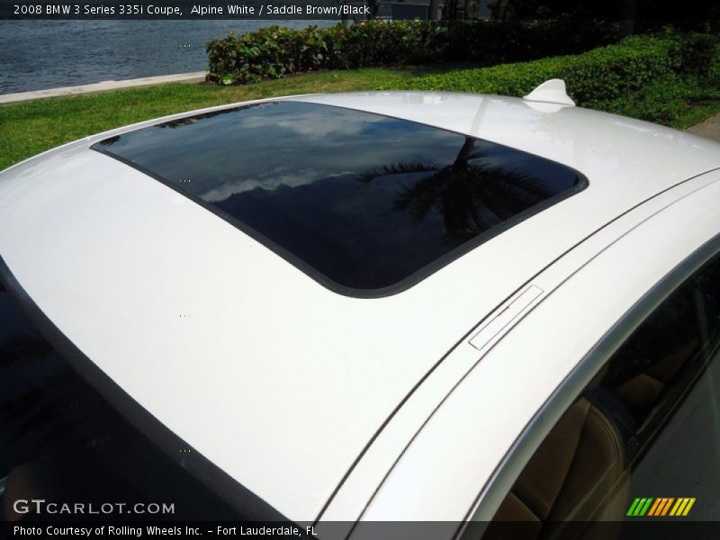Alpine White / Saddle Brown/Black 2008 BMW 3 Series 335i Coupe