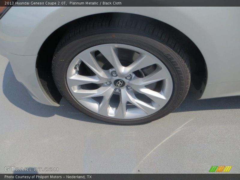 Platinum Metallic / Black Cloth 2013 Hyundai Genesis Coupe 2.0T