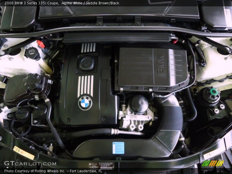 Alpine White / Saddle Brown/Black 2008 BMW 3 Series 335i Coupe