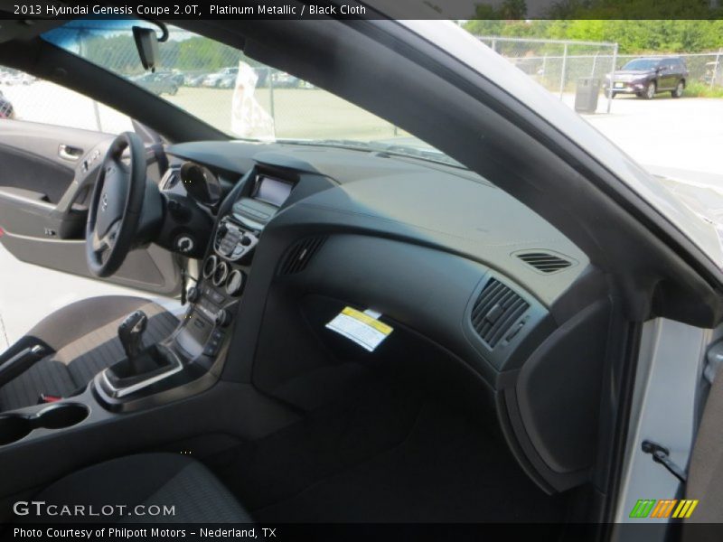 Platinum Metallic / Black Cloth 2013 Hyundai Genesis Coupe 2.0T