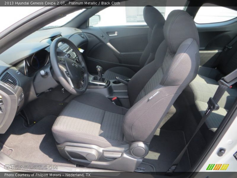 Platinum Metallic / Black Cloth 2013 Hyundai Genesis Coupe 2.0T