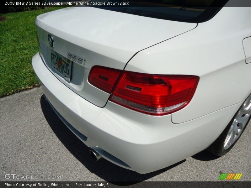 Alpine White / Saddle Brown/Black 2008 BMW 3 Series 335i Coupe