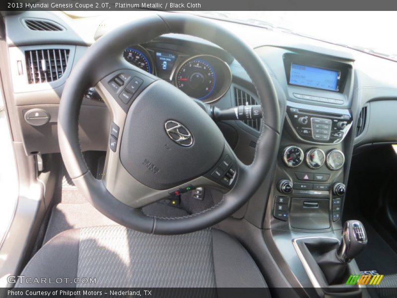 Platinum Metallic / Black Cloth 2013 Hyundai Genesis Coupe 2.0T