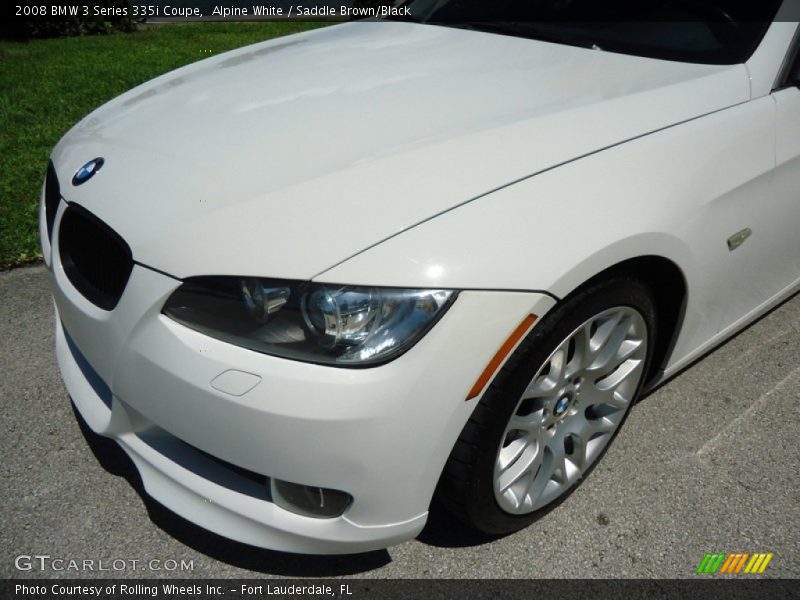 Alpine White / Saddle Brown/Black 2008 BMW 3 Series 335i Coupe