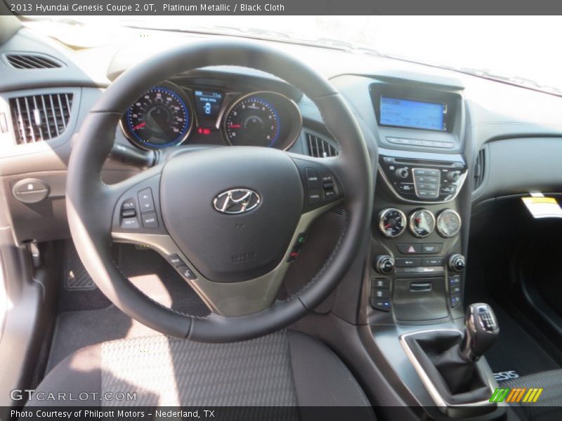 Platinum Metallic / Black Cloth 2013 Hyundai Genesis Coupe 2.0T