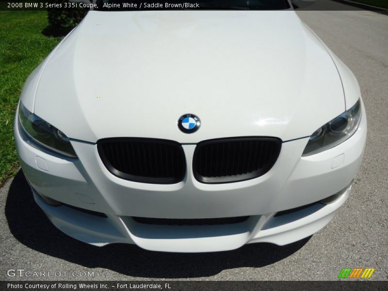 Alpine White / Saddle Brown/Black 2008 BMW 3 Series 335i Coupe