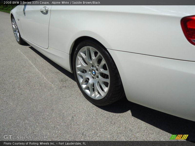 Alpine White / Saddle Brown/Black 2008 BMW 3 Series 335i Coupe