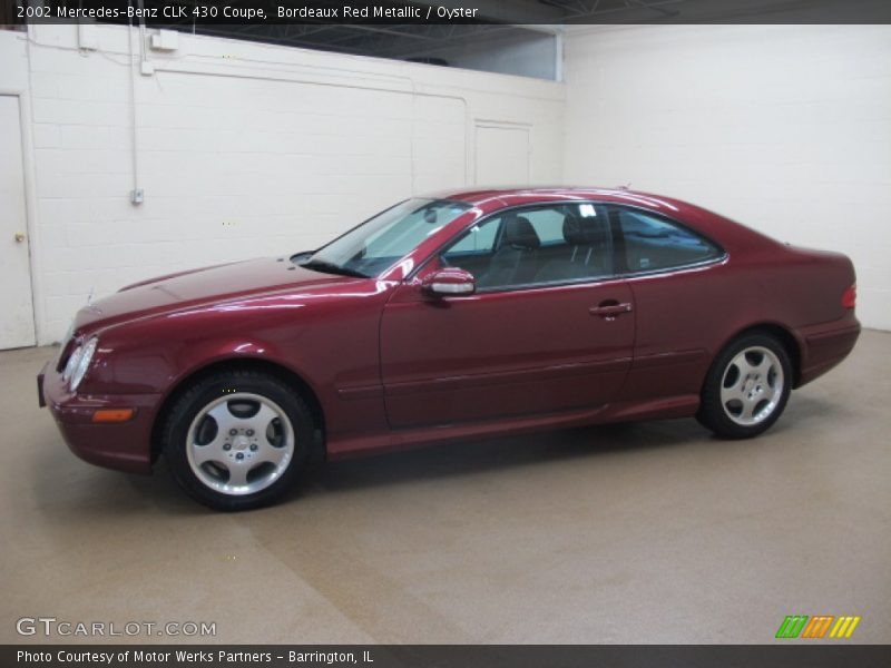 Bordeaux Red Metallic / Oyster 2002 Mercedes-Benz CLK 430 Coupe
