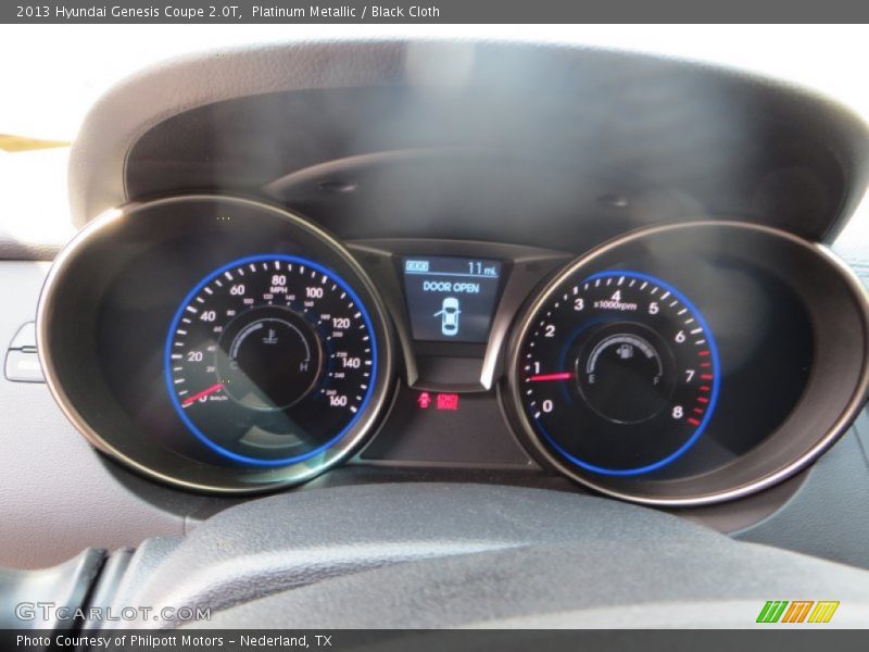 Platinum Metallic / Black Cloth 2013 Hyundai Genesis Coupe 2.0T