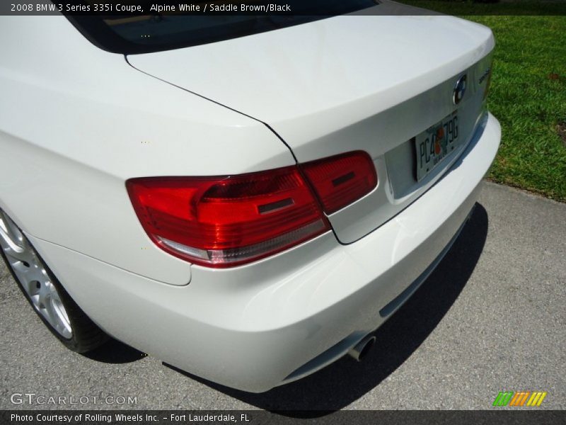 Alpine White / Saddle Brown/Black 2008 BMW 3 Series 335i Coupe