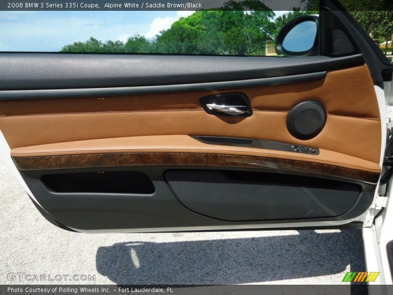 Alpine White / Saddle Brown/Black 2008 BMW 3 Series 335i Coupe