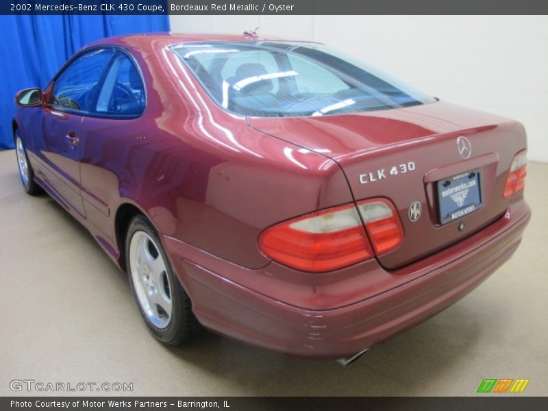 Bordeaux Red Metallic / Oyster 2002 Mercedes-Benz CLK 430 Coupe