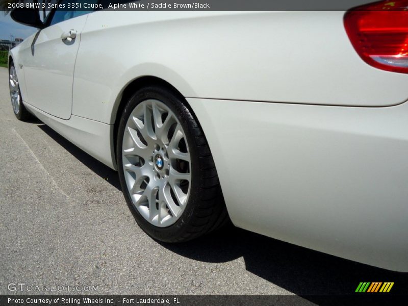 Alpine White / Saddle Brown/Black 2008 BMW 3 Series 335i Coupe