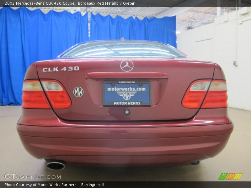 Bordeaux Red Metallic / Oyster 2002 Mercedes-Benz CLK 430 Coupe