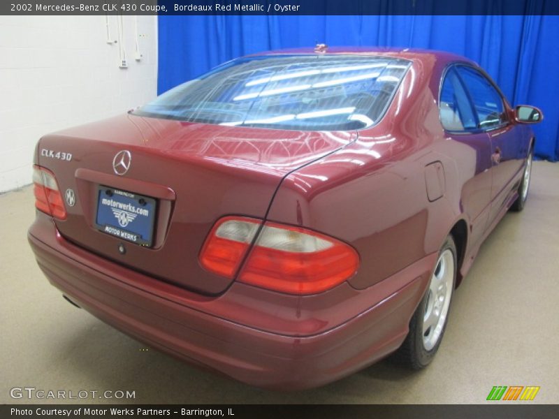 Bordeaux Red Metallic / Oyster 2002 Mercedes-Benz CLK 430 Coupe