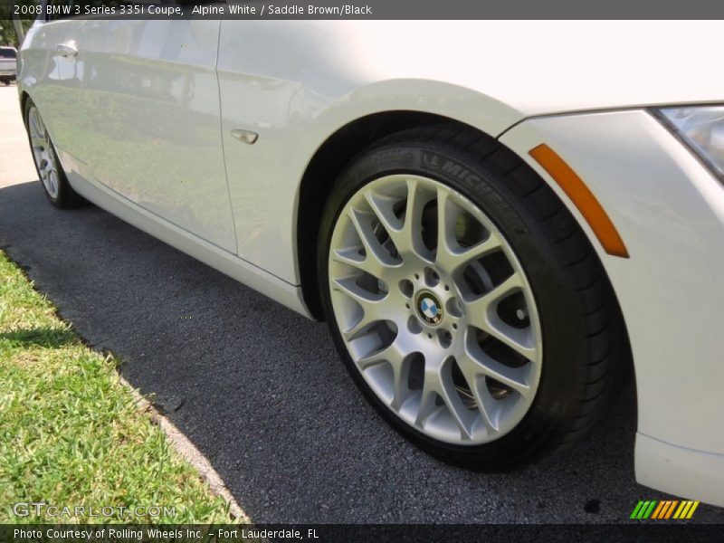 Alpine White / Saddle Brown/Black 2008 BMW 3 Series 335i Coupe