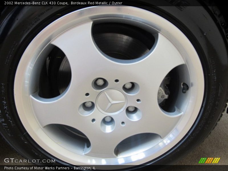 Bordeaux Red Metallic / Oyster 2002 Mercedes-Benz CLK 430 Coupe