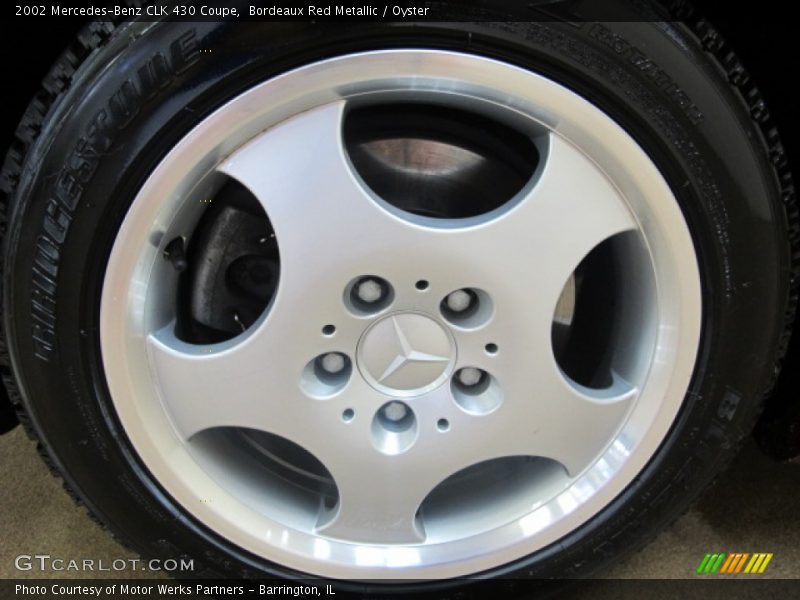 Bordeaux Red Metallic / Oyster 2002 Mercedes-Benz CLK 430 Coupe