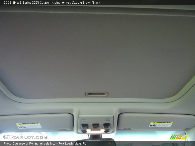 Alpine White / Saddle Brown/Black 2008 BMW 3 Series 335i Coupe