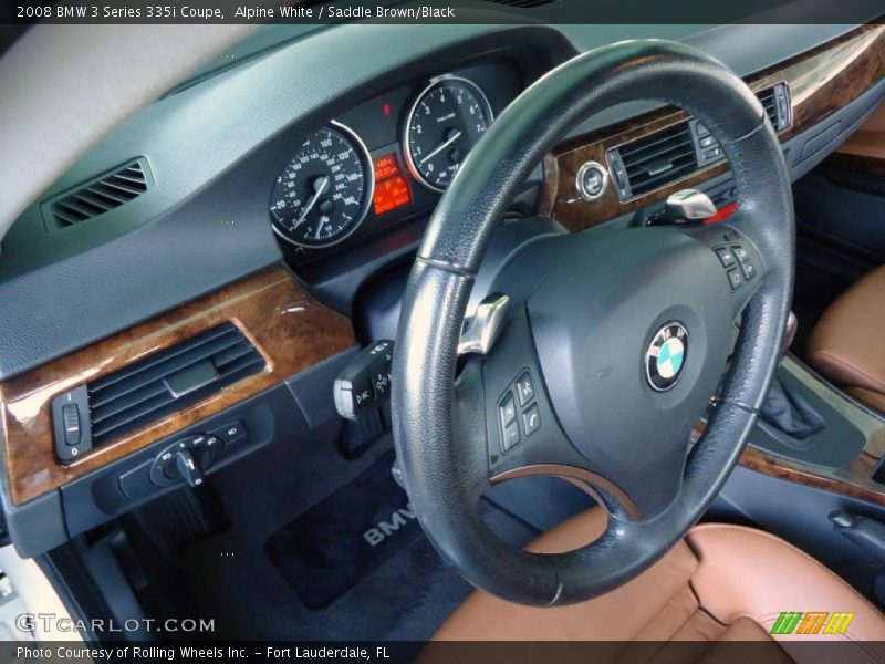 Alpine White / Saddle Brown/Black 2008 BMW 3 Series 335i Coupe