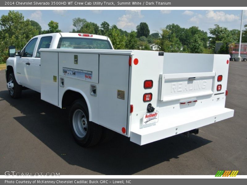 Summit White / Dark Titanium 2014 Chevrolet Silverado 3500HD WT Crew Cab Utility Truck