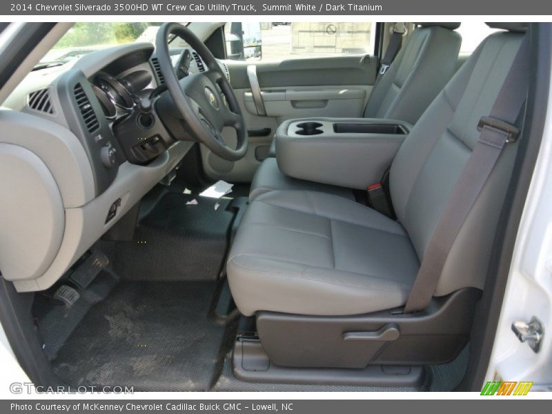 Front Seat of 2014 Silverado 3500HD WT Crew Cab Utility Truck