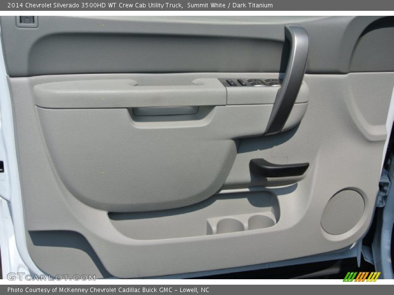 Summit White / Dark Titanium 2014 Chevrolet Silverado 3500HD WT Crew Cab Utility Truck