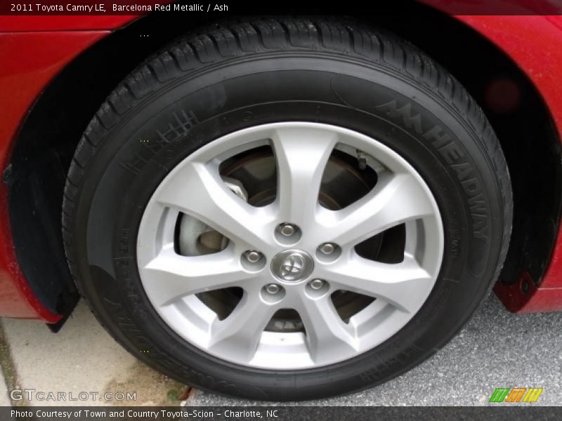 Barcelona Red Metallic / Ash 2011 Toyota Camry LE