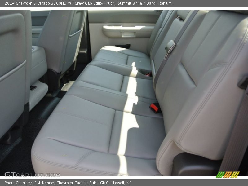 Rear Seat of 2014 Silverado 3500HD WT Crew Cab Utility Truck