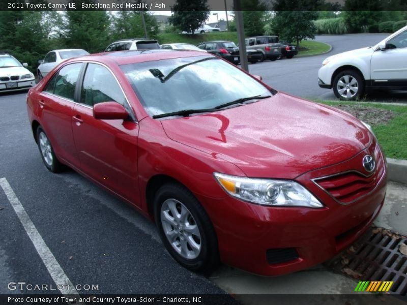 Barcelona Red Metallic / Ash 2011 Toyota Camry LE