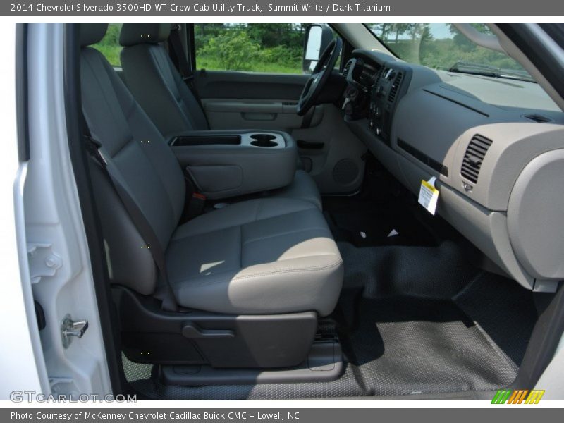 Summit White / Dark Titanium 2014 Chevrolet Silverado 3500HD WT Crew Cab Utility Truck
