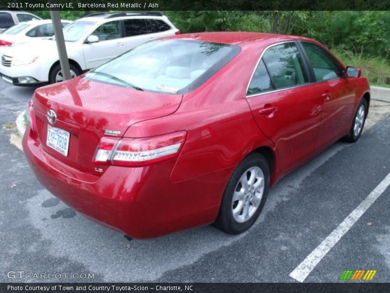 Barcelona Red Metallic / Ash 2011 Toyota Camry LE