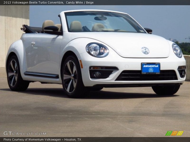 Candy White / Beige 2013 Volkswagen Beetle Turbo Convertible