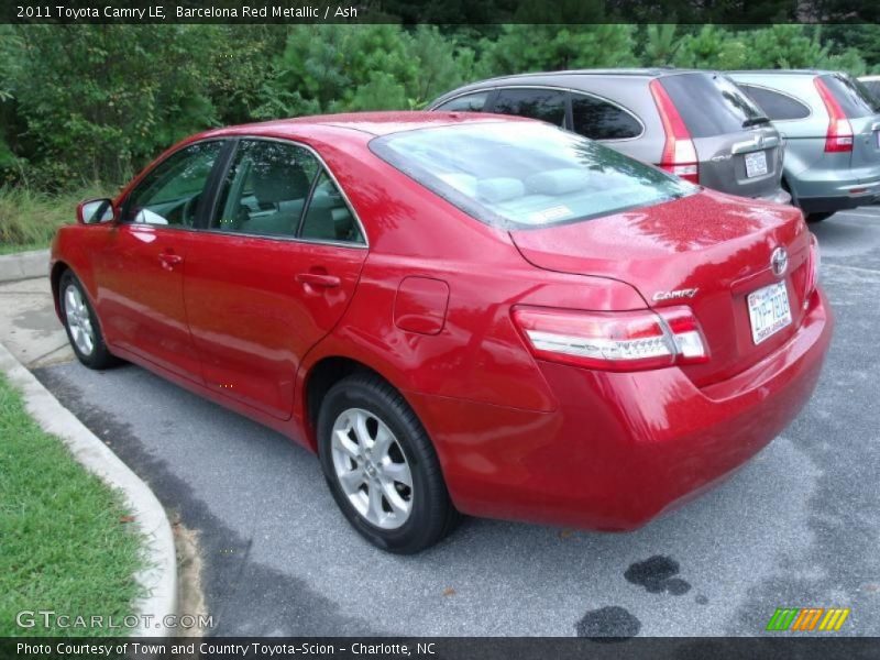 Barcelona Red Metallic / Ash 2011 Toyota Camry LE