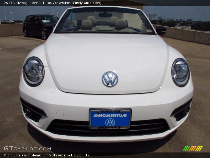 Candy White / Beige 2013 Volkswagen Beetle Turbo Convertible