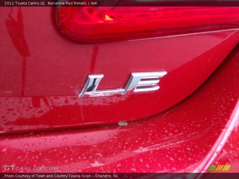 Barcelona Red Metallic / Ash 2011 Toyota Camry LE
