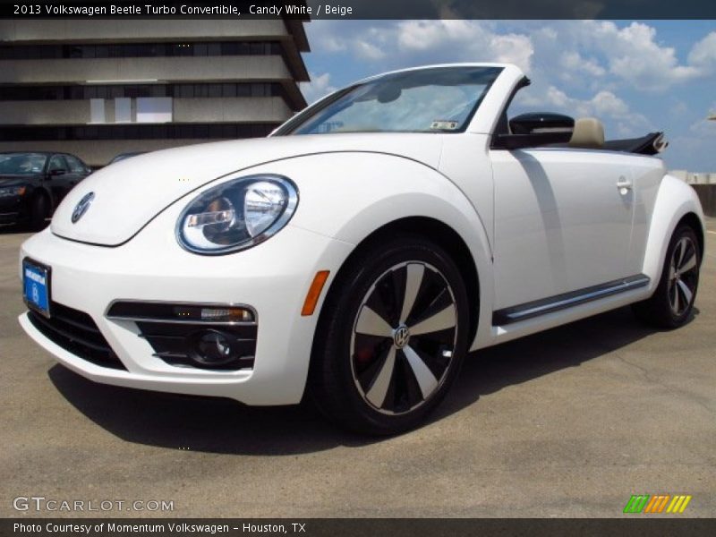 Candy White / Beige 2013 Volkswagen Beetle Turbo Convertible