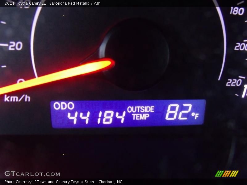 Barcelona Red Metallic / Ash 2011 Toyota Camry LE