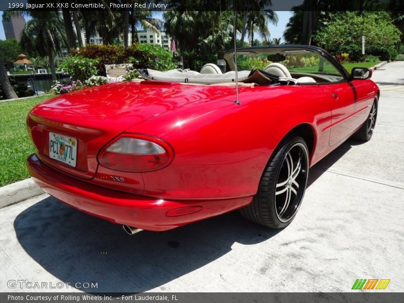 Phoenix Red / Ivory 1999 Jaguar XK XK8 Convertible