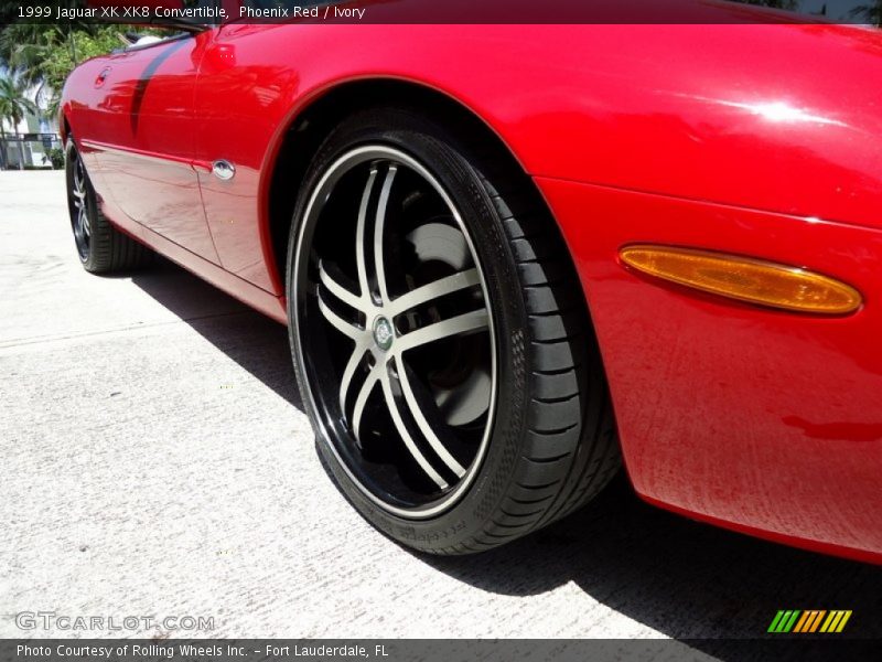 Phoenix Red / Ivory 1999 Jaguar XK XK8 Convertible