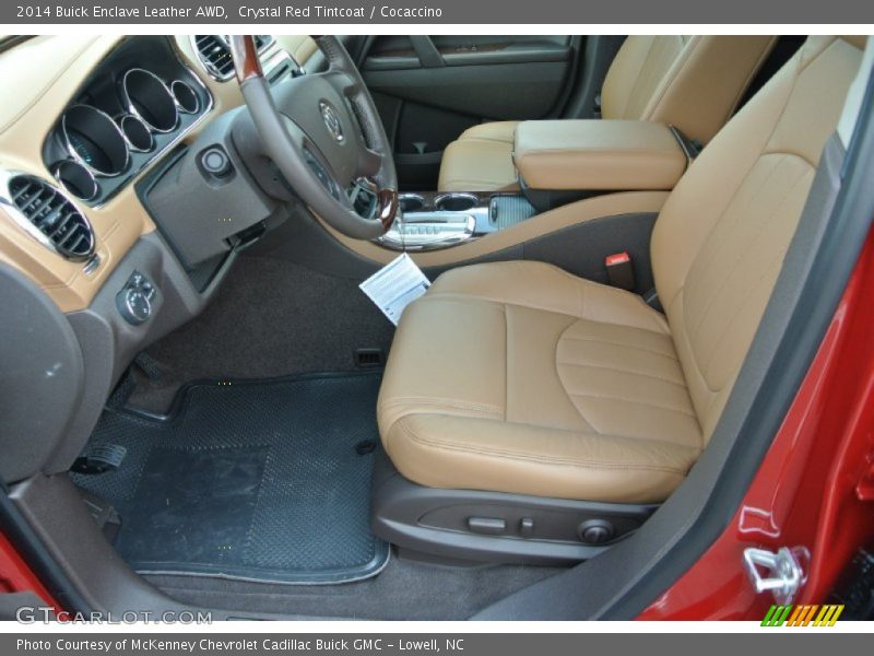 Crystal Red Tintcoat / Cocaccino 2014 Buick Enclave Leather AWD