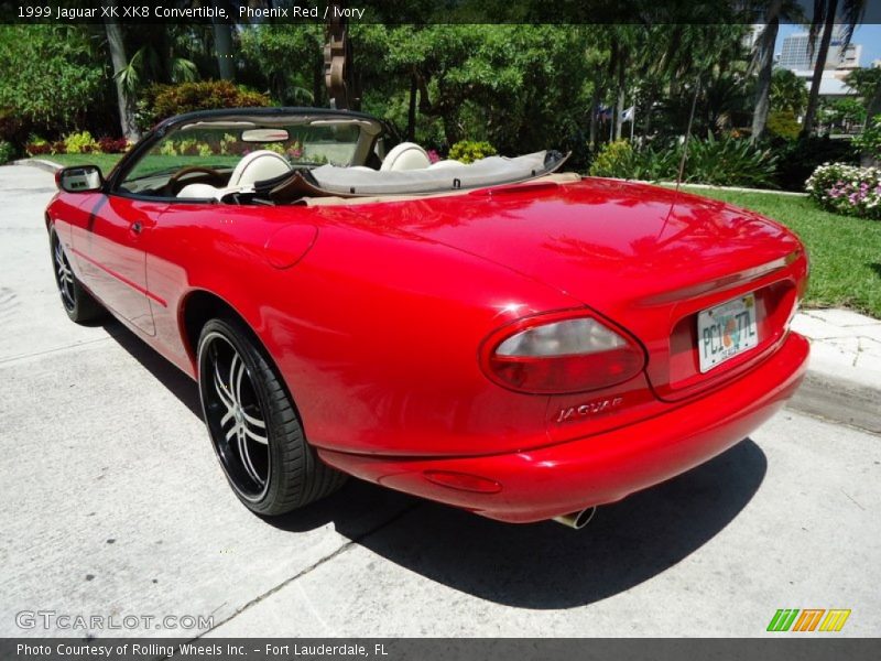 Phoenix Red / Ivory 1999 Jaguar XK XK8 Convertible