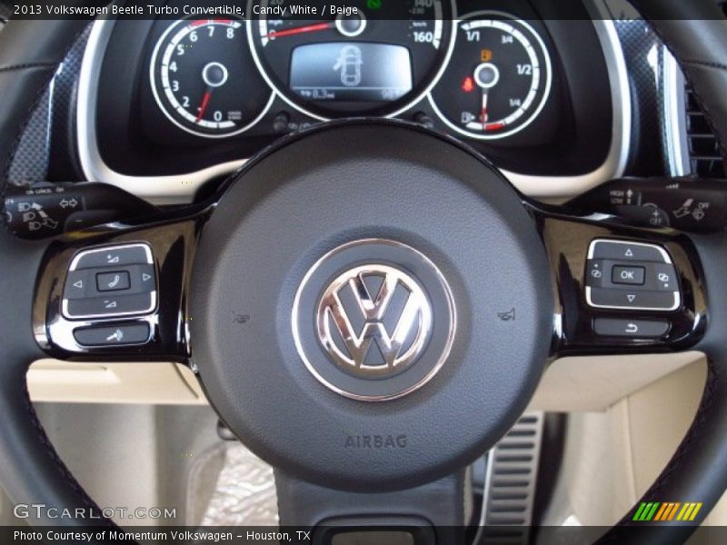 Candy White / Beige 2013 Volkswagen Beetle Turbo Convertible
