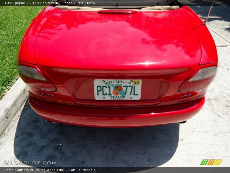 Phoenix Red / Ivory 1999 Jaguar XK XK8 Convertible